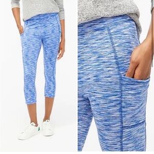 New J. crew blue high waist ankle leggings with pocket